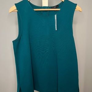 JCrew Teal Shell with Crystal Buttons - Size M